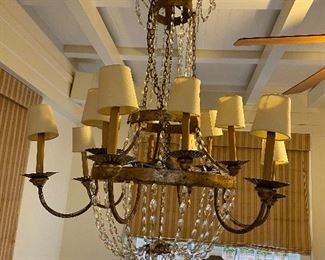 Exquisite French 12 arm chandelier (an Ann Dupuy acquisition)