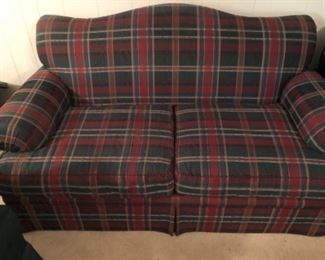 Plaid Loveseat