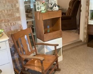 Rocking Chair with Cane Seat