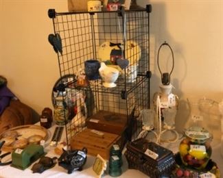 Vintage Swing Frame, Insulators, March Box Holders, etc.