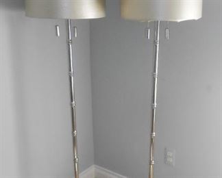 Silver Bamboo Floor Lamps