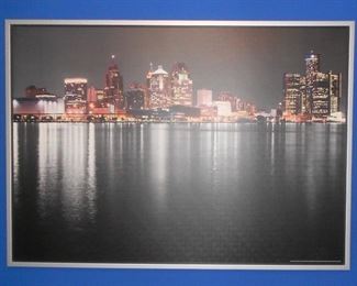 Large Detroit Skyline Photo