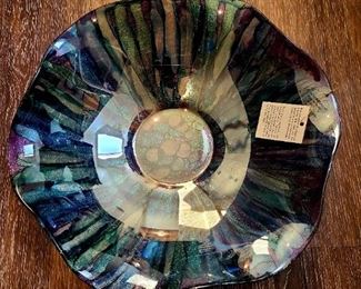 Il Quadrifoglio decorative glass bowl
Made in Tuscany Italy