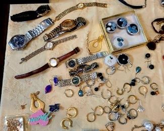 Jewelry - Seiko watches, earrings, bracelets, necklaces, opal stones & jade