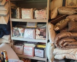 Brand new sheet sets and bed pillows