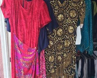 Designer beaded dresses