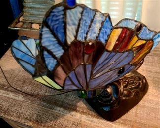 Tiffany style butterfly lamp