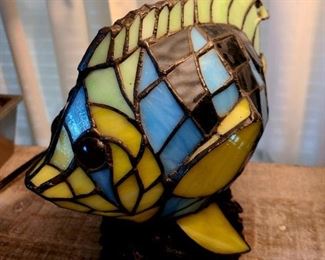 Tiffany style fish lamp