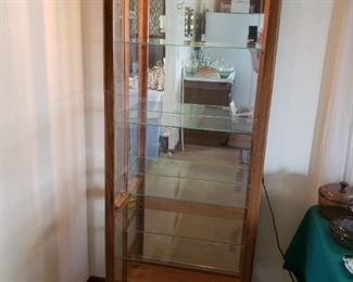 China cabinet with light