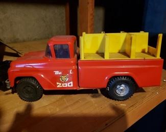 Vintage Buddy L Traveling Zoo Pressed Steel Truck