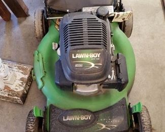 Lawn Boy mower with attachments