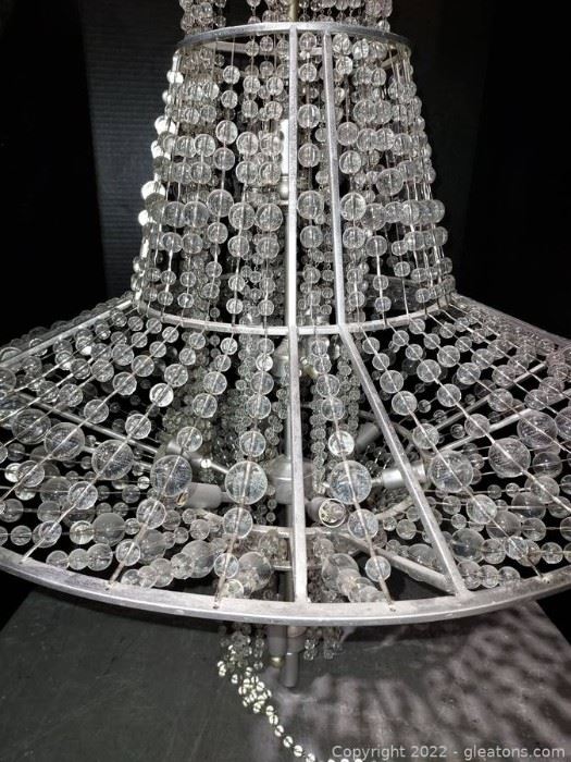 Gorgeous Round Crystal Beaded Chandelier