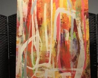 Large Modern Abstract Style Wrapped Canvas