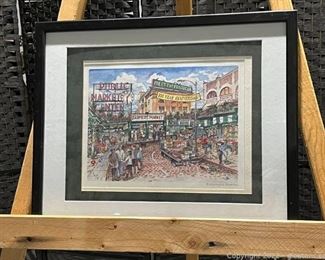 Public Market Center Signed and Numbered Framed Print