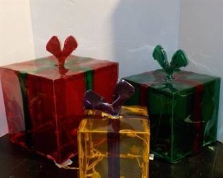 Set of 3 Light Up Christmas Gifts