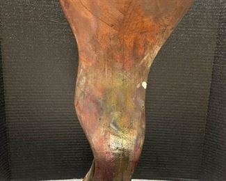 Tall Hammered Copper Vase