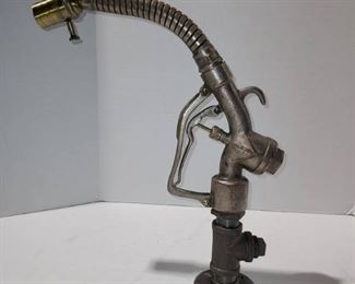 Vintage Gas Pump Handle Lamp
