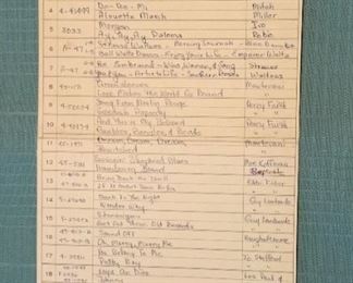 45 vinyl list of records in boxed set 1 - 84