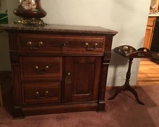 Eastlake Cabinet with Marble Top