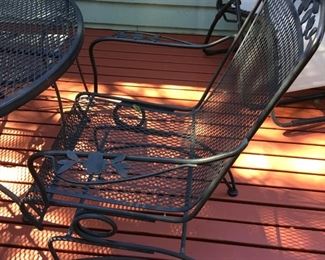 Wrought Iron Arm Chair Design