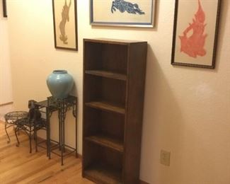 Thai Temple Rubbing Art, Small Book Case, Plant Stands, Vase, Dragon Figurine