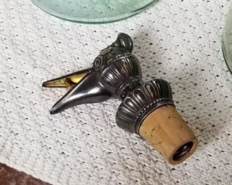 Vintage wine bottle cork.  Opens when poured