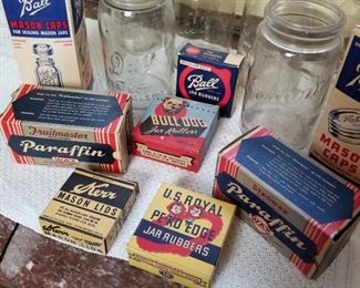Antique canning supplies