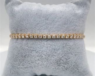  3++CT Fine Diamond Tennis Bracelet 14k Gold