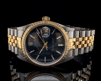 Rolex 1500 Date 18k Gold/SS Watch; $6000 Retail