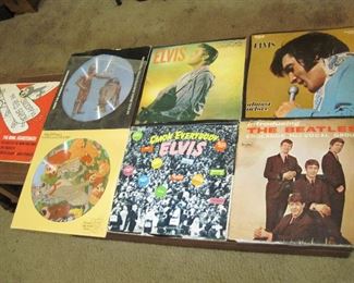 Record Albums - Elvis, Beatles, Star Wars, Disney, Snoopy