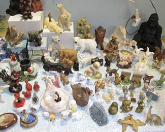 Figurines, Birds, Dogs, Bears, Bunnys, and More 
