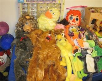 Large Collection of Hand Puppets