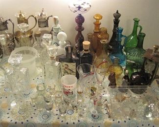 Decanters, Shot Glasses, Glass Bottle Toppers