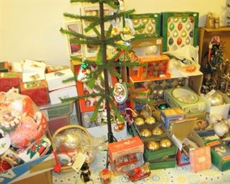 Large Assortment of Vintage Christmas Ornaments