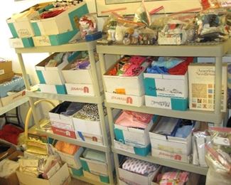 Large Amount of Material / Sewing / Craft Items