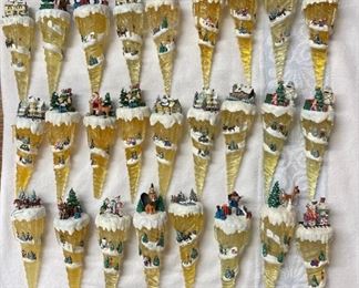 Vintage Kinkade Ornaments