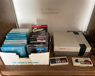 Vintage Nintendo with Games