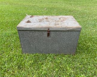 Weirton Steel Corp Large Metal Box/Trunk