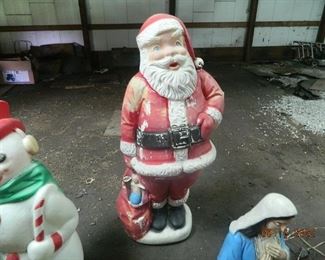 vintage Christmas blow molds