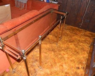 glass sofa table