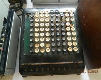 vintage adding machine