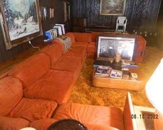 vintage 8 piece sectional