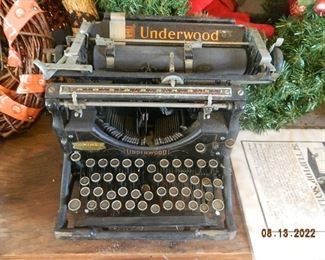antique Underwood typewriter