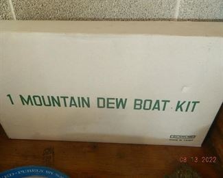 Mountain Dew inflatable boat