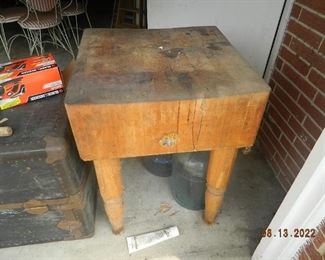 butcher block table