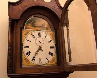 493c Antique Grandfather Clock