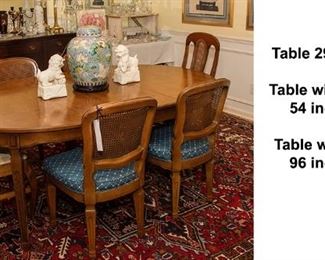 497b Maple Table with 6 Chairs