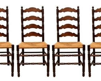 511 Four Ladder Back Chairs 