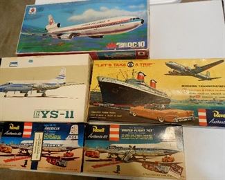 Vintage Revell and more Model Airplane Kits