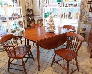 Drop Leaf Table with SIX chairs